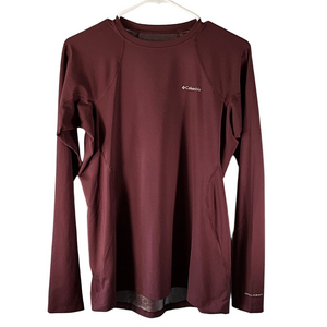 Columbia Maroon Performance Long Sleeve Shirt